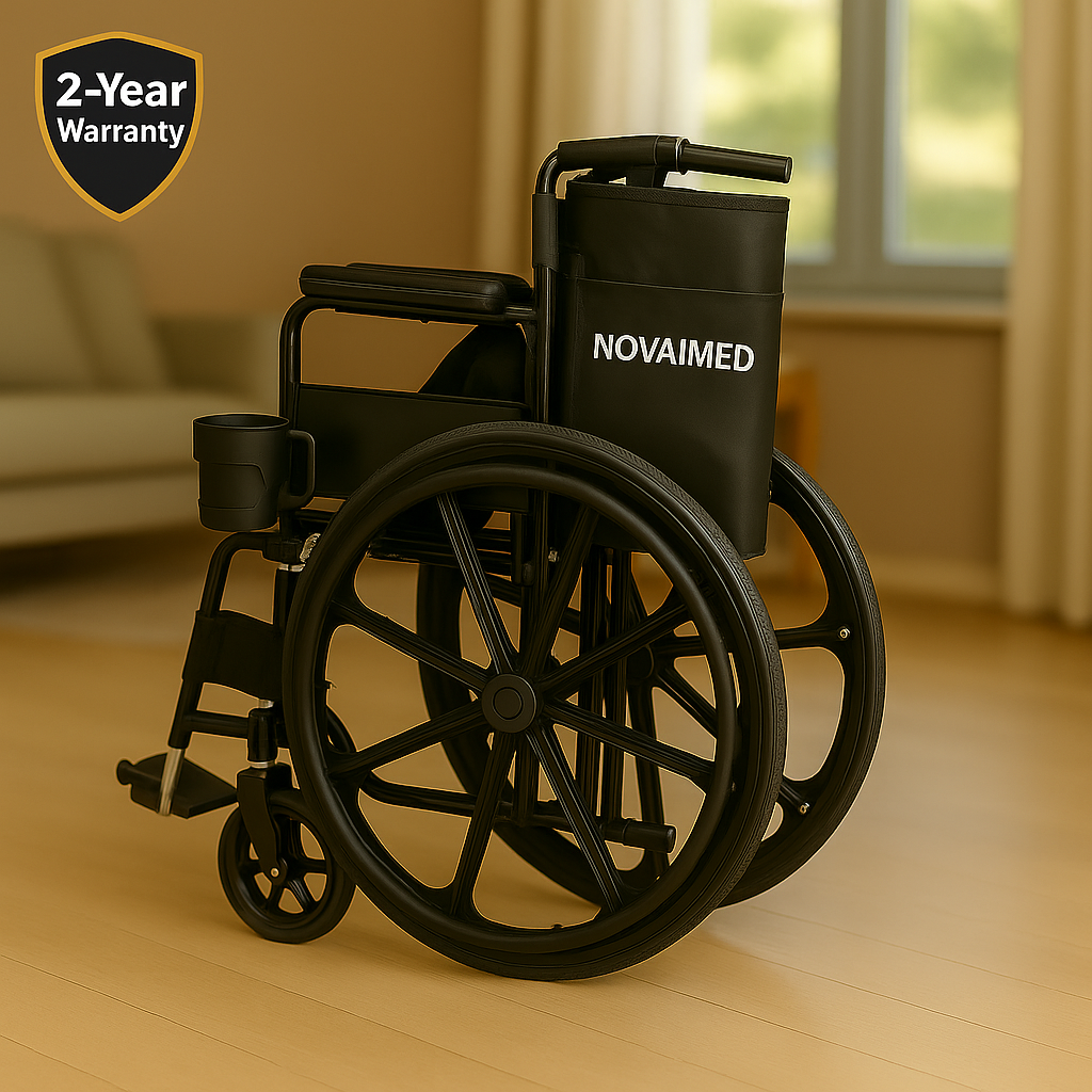 NovaiMed® Wheelchair Care Package – Full Bundle with Cushion, Blanket & Bag – Trusted by UK Care Homes